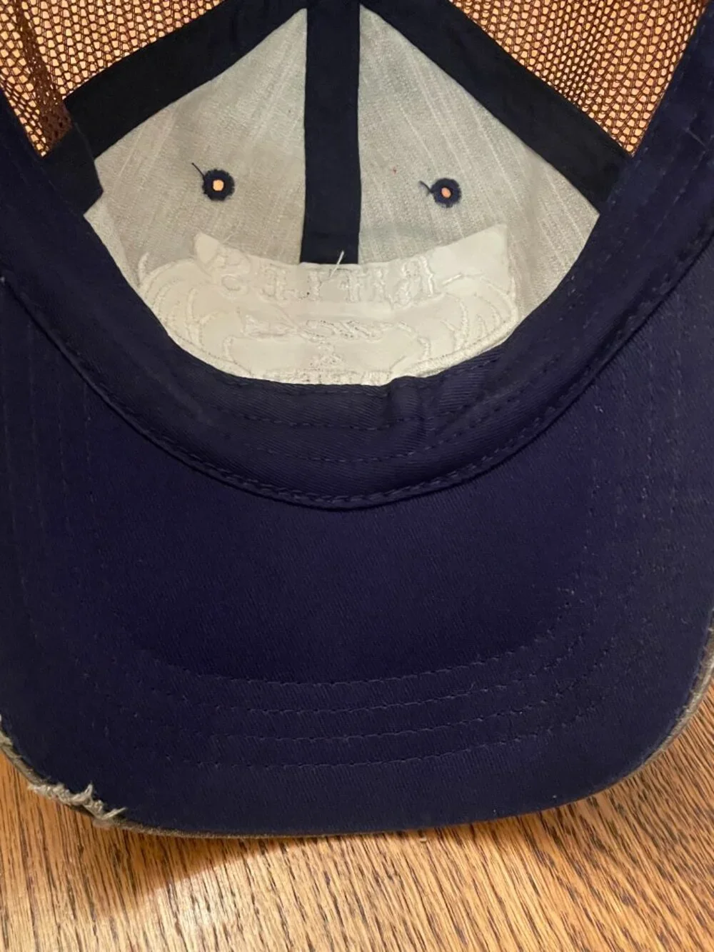 Rifles Racks and Deer Tracks Dark Olive/Brown Hook and Loop Trucker Hat Cap